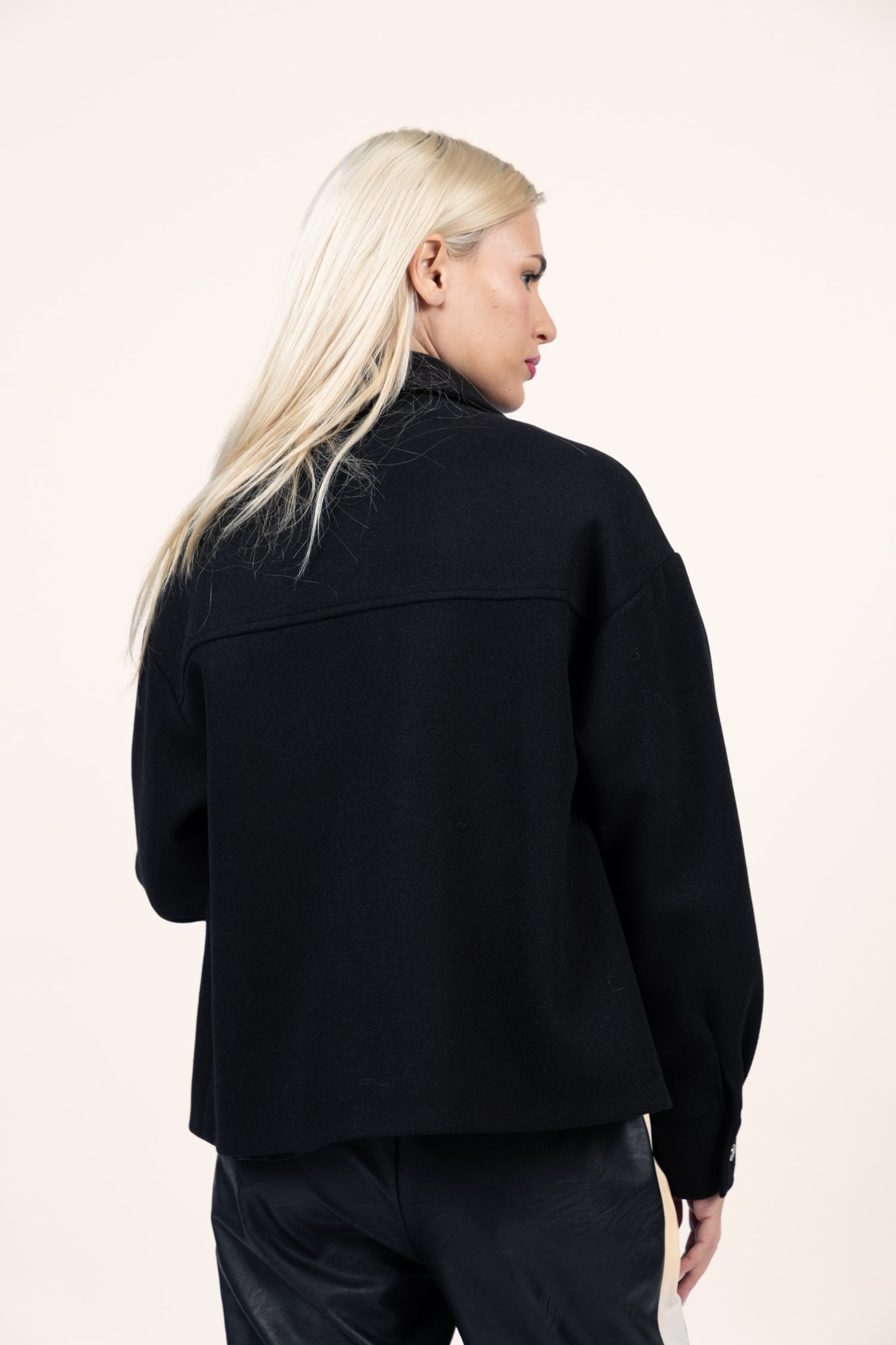 Πανωφόρι Μαύρο Overshirt