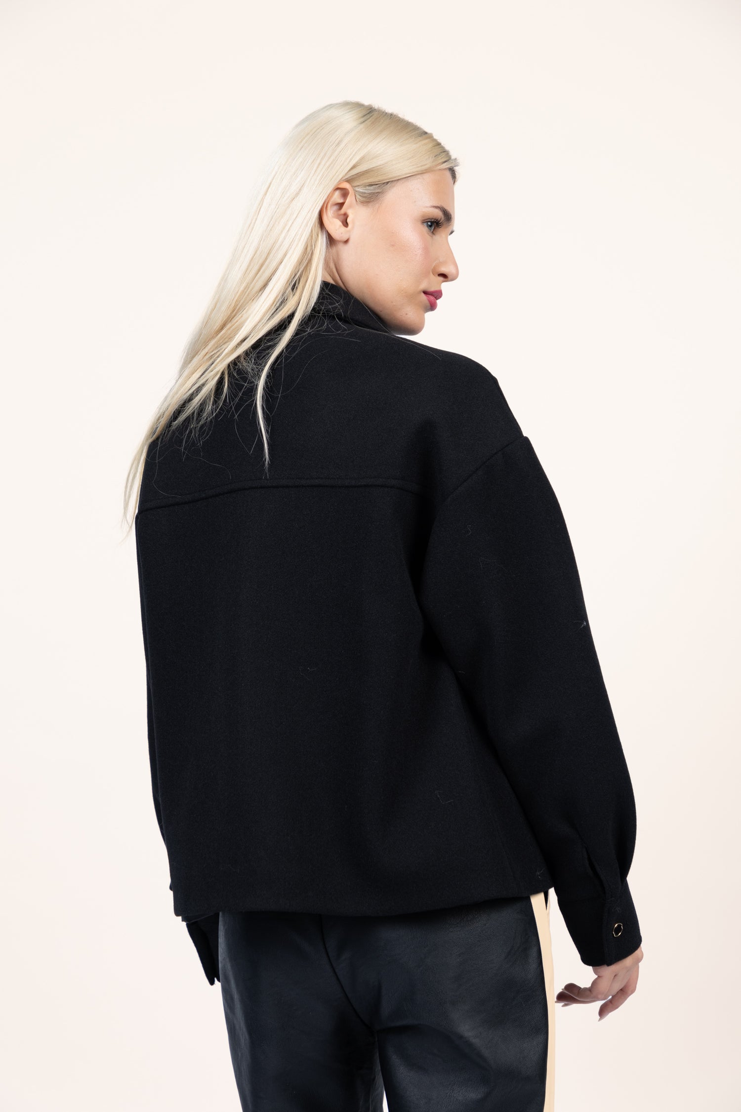 Πανωφόρι Μαύρο Overshirt