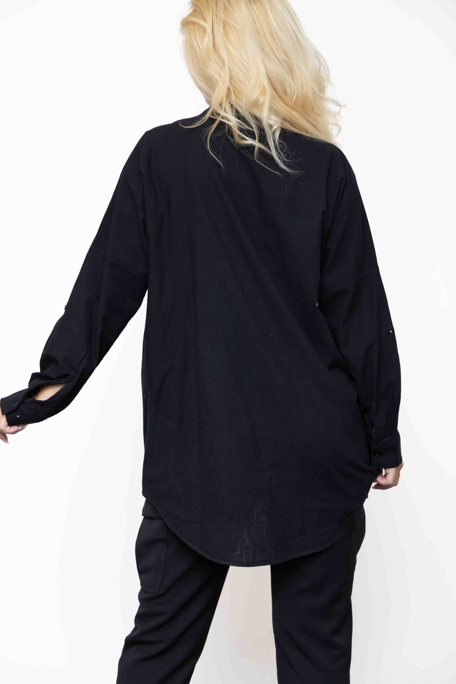 Πουκαμίσα oversized με στρας
